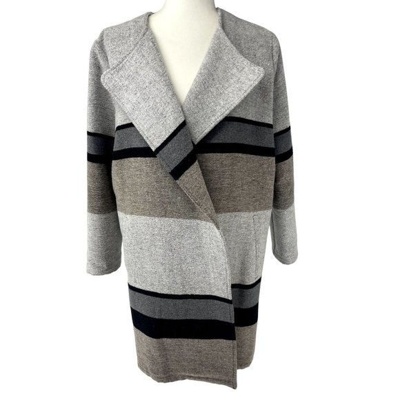 Cupcakes and Cashmere Open Striped Color block Jacket Size M - Picture 2 of 5